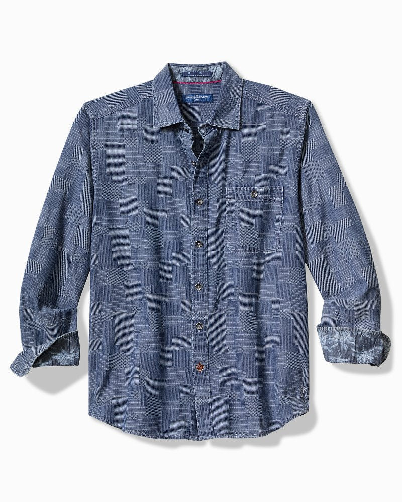 Tommy Bahama Big & Tall Paradise Patchwork Long-Sleeve Shirt