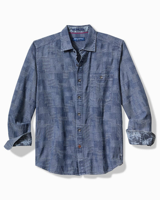 Tommy Bahama Big & Tall Paradise Patchwork Long-Sleeve Shirt