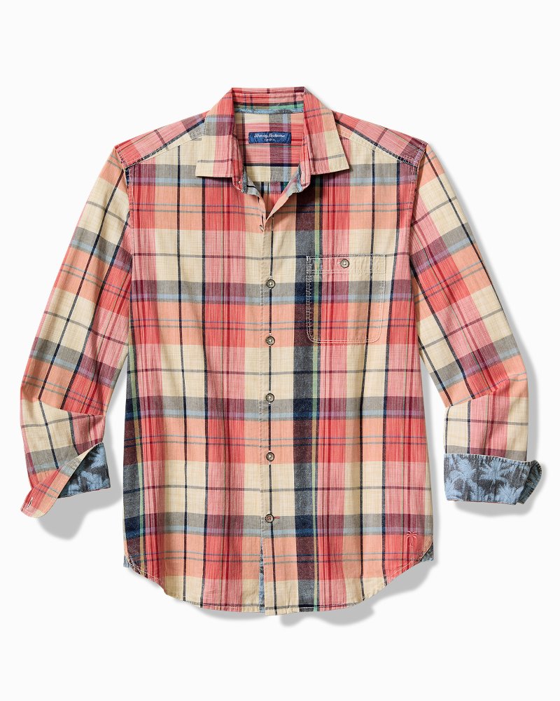 Tommy Bahama Big & Tall Sunwash Check Long-Sleeve Shirt