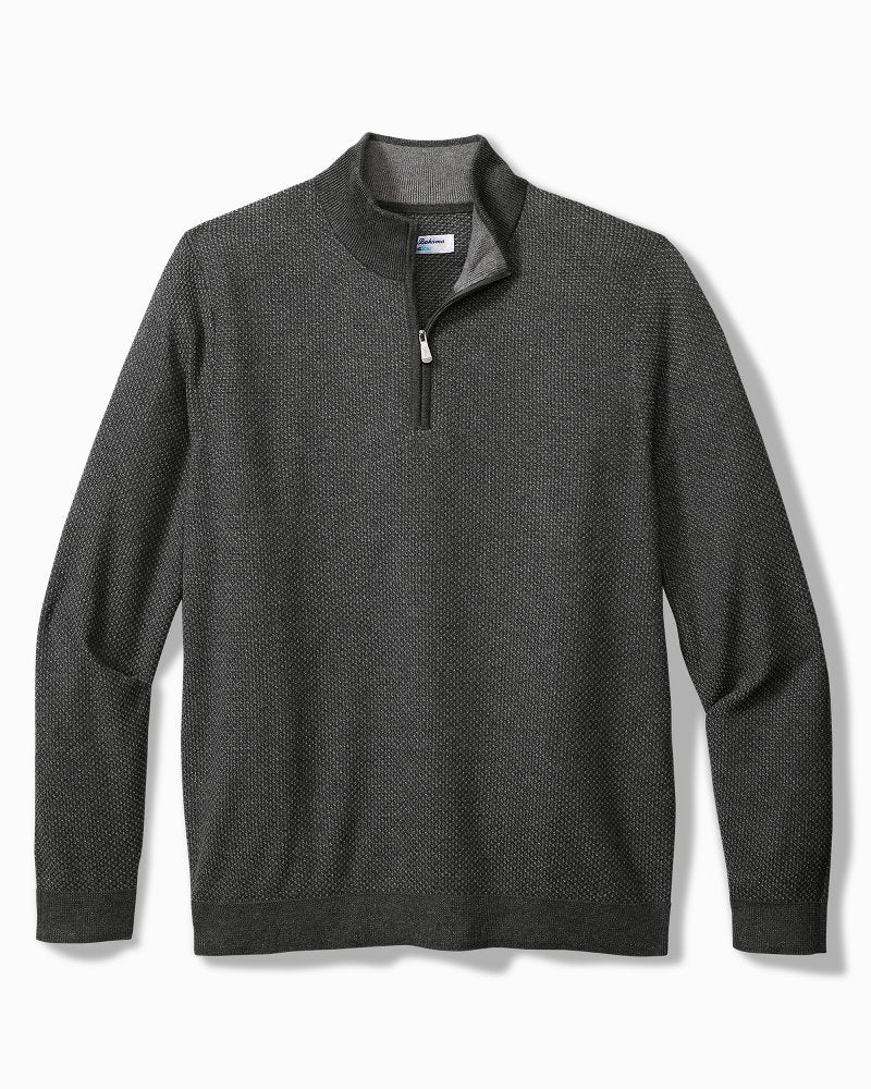 Tommy Bahama Big & Tall Coolside Legend Half-Zip IslandZone® Sweater