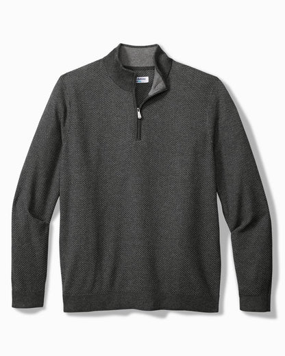 Tommy Bahama Big & Tall Coolside Legend Half-Zip IslandZone® Sweater