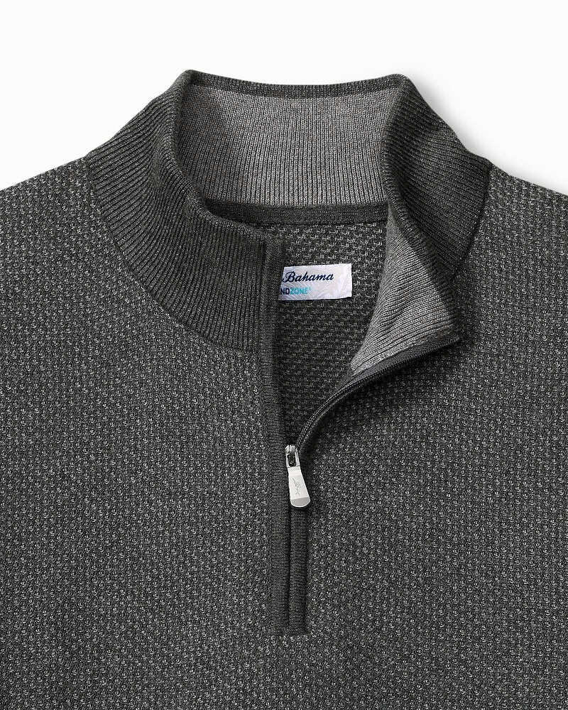 Tommy Bahama Big & Tall Coolside Legend Half-Zip IslandZone® Sweater