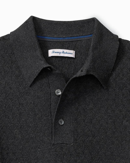 Tommy Bahama Big & Tall Capital Cable Sweater Polo