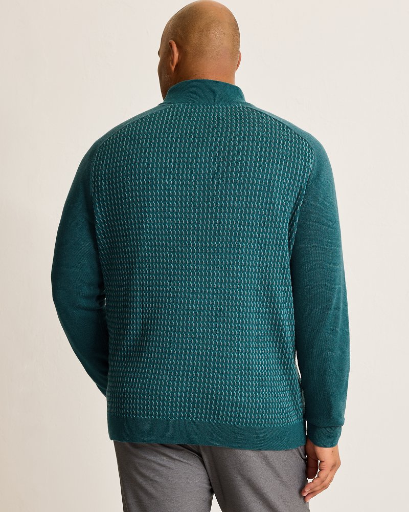 Tommy Bahama Big & Tall Coastal Shores Half-Zip Sweater