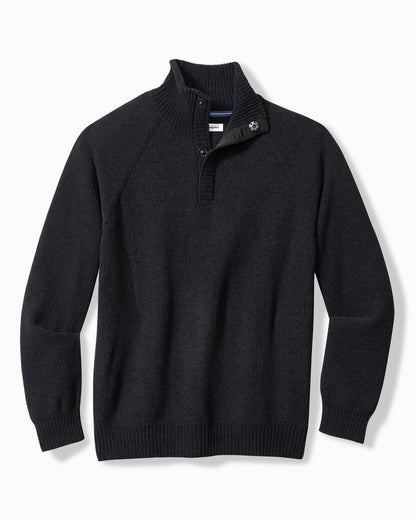 Tommy Bahama Big & Tall Shoreline Surfcomber Snap-Mock Sweater