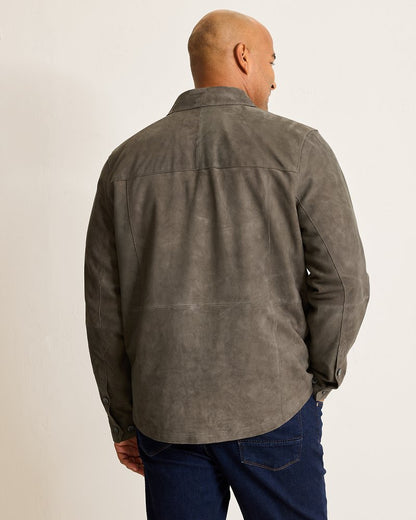Tommy Bahama Big & Tall Boulder Ridge Suede Shirt Jacket