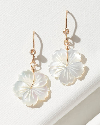Tommy Bahama Island Essence Hibiscus Drop Earrings