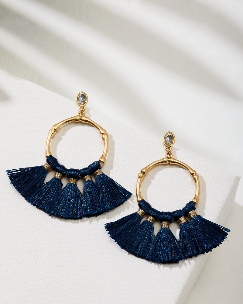 Tommy Bahama Indigo Bay Bamboo Tassel Earrings