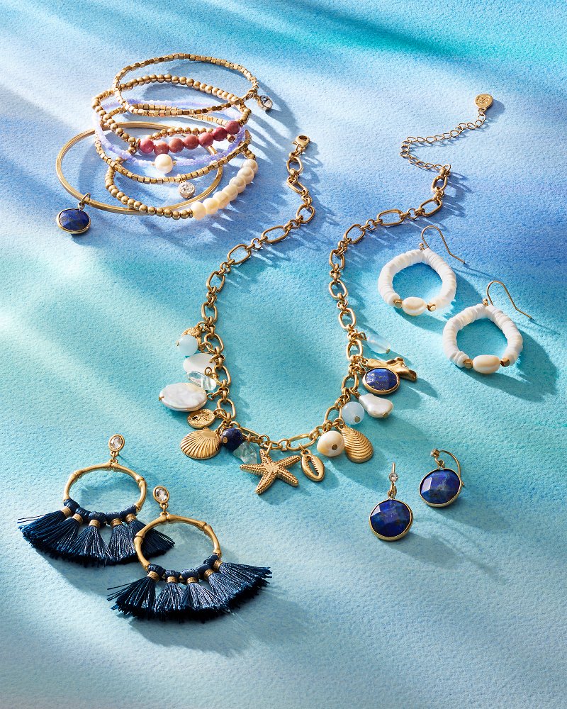 Tommy Bahama Indigo Bay Bamboo Tassel Earrings