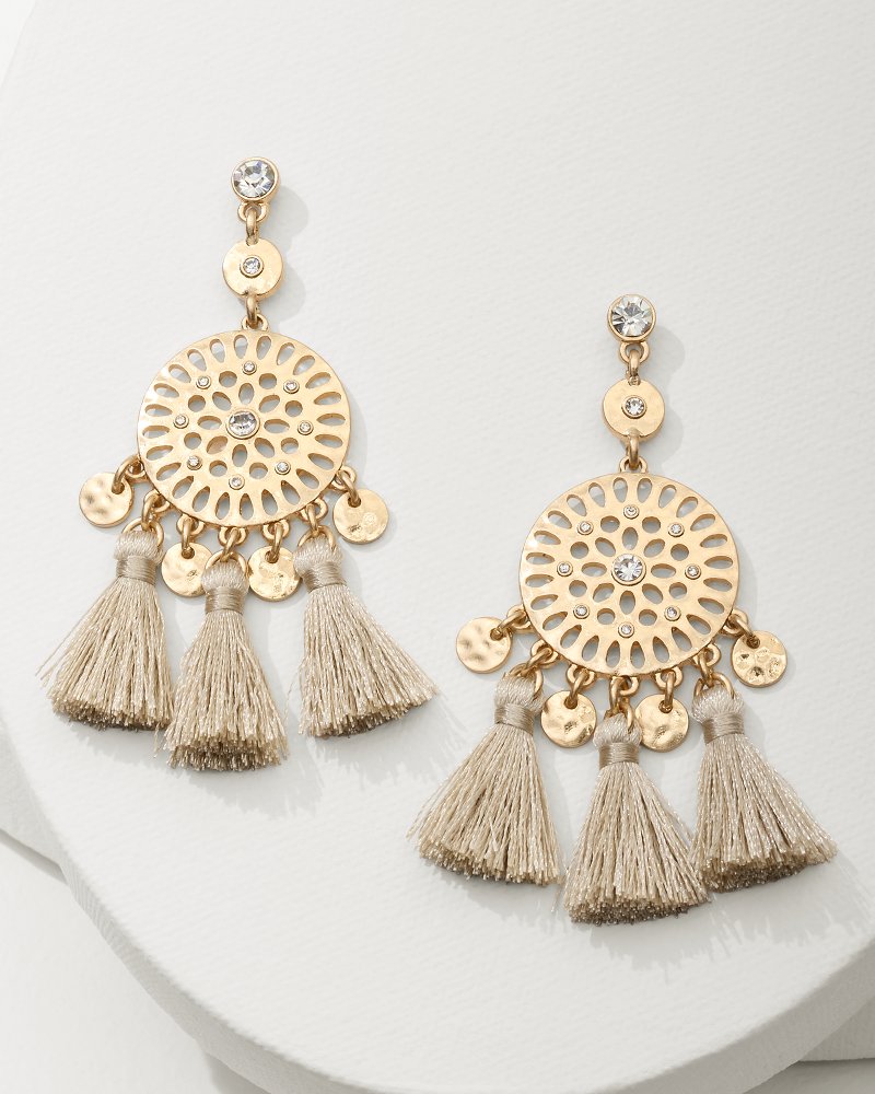 Tommy Bahama Madeira Tassel Statement Earrings
