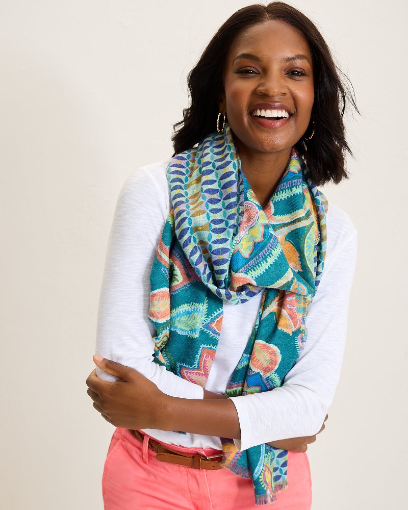 Tommy Bahama Hypnotic Garden Double Face Scarf