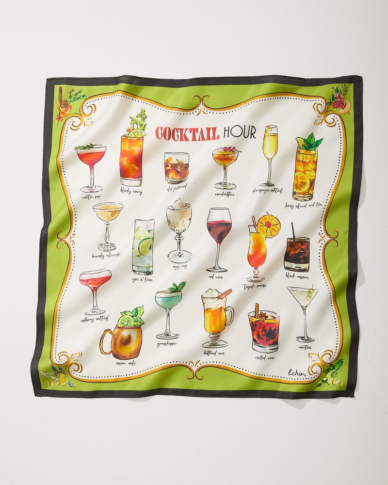 Tommy Bahama Cocktail Hour Silk Bandana