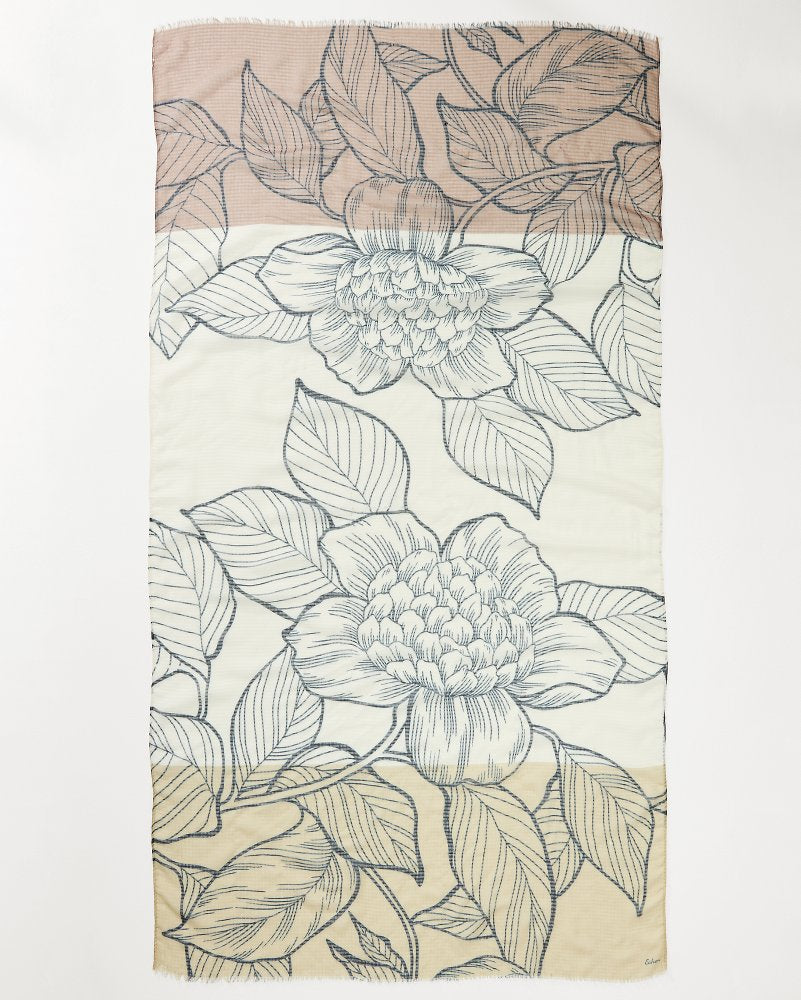 Tommy Bahama Block Bouquet Wrap Scarf