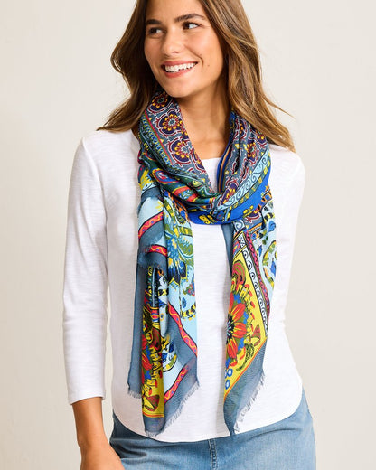 Tommy Bahama Tile Patch Wrap Scarf