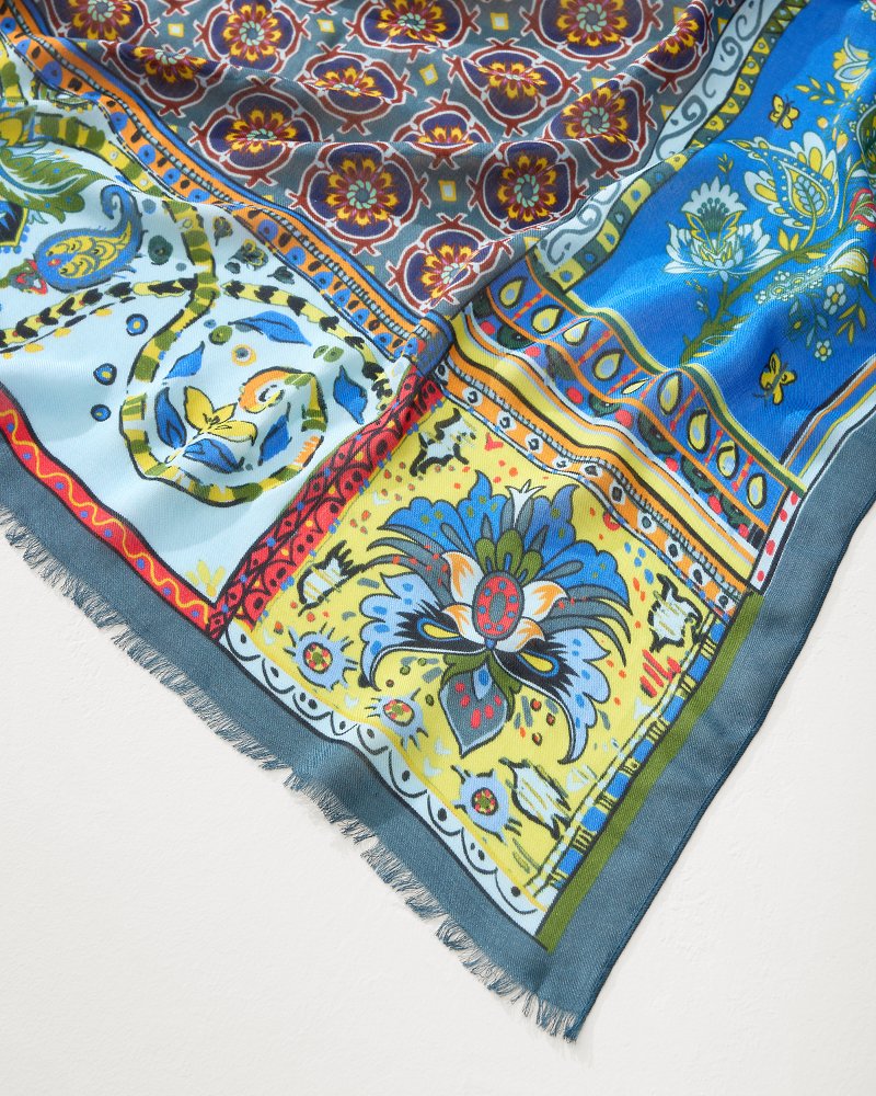 Tommy Bahama Tile Patch Wrap Scarf
