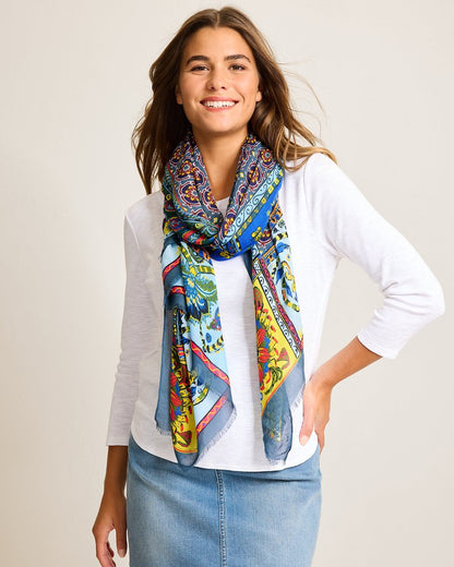 Tommy Bahama Tile Patch Wrap Scarf