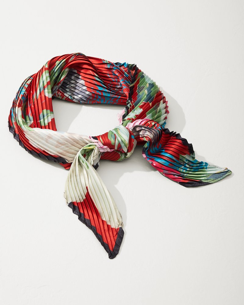 Tommy Bahama Amaryllis Pleated Diamond Scarf