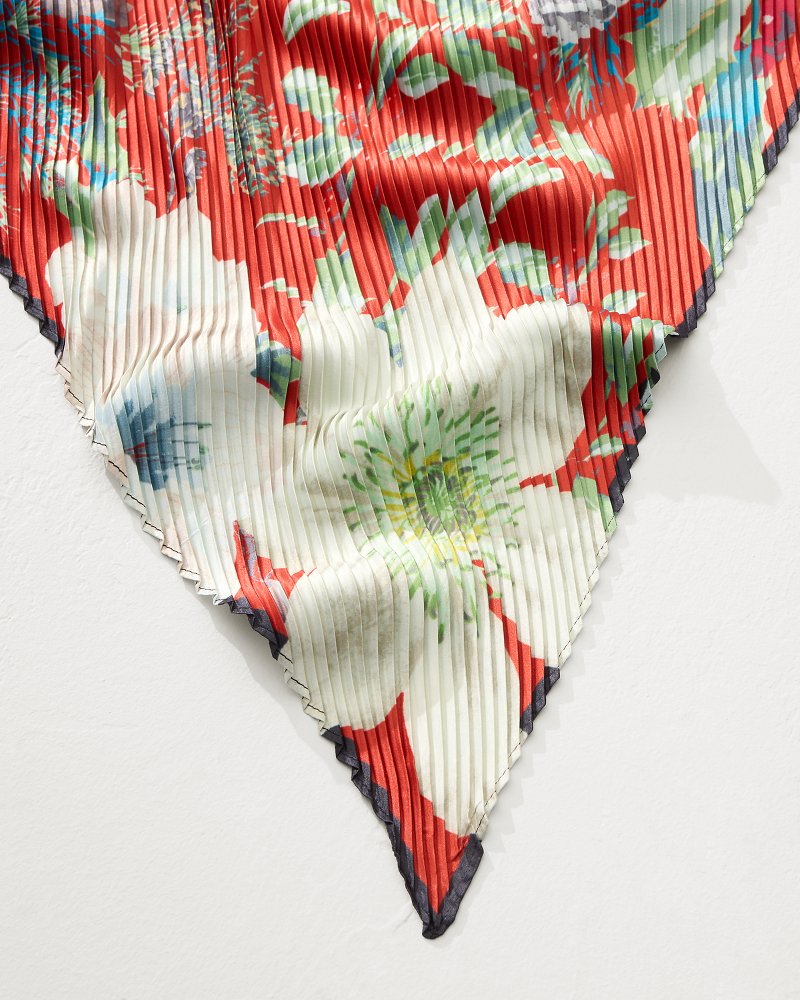 Tommy Bahama Amaryllis Pleated Diamond Scarf
