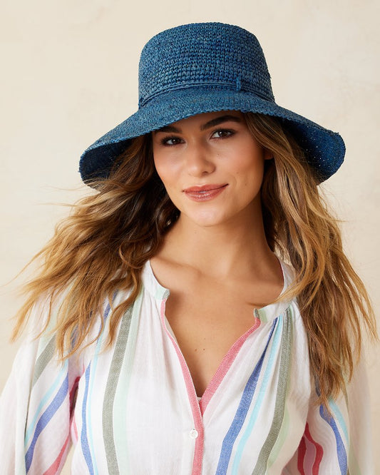 Tommy Bahama Packable Raffia Bucket Hat