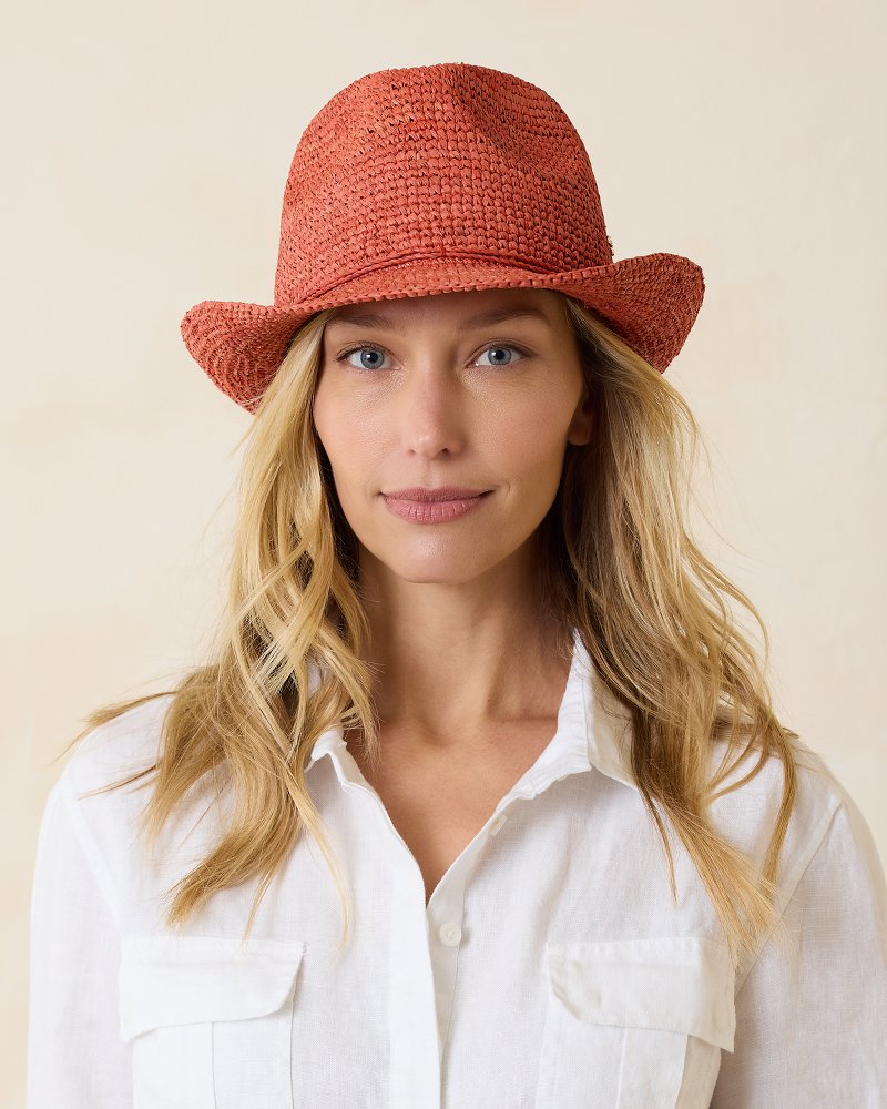 Tommy Bahama Gigi Crochet Raffia Hat