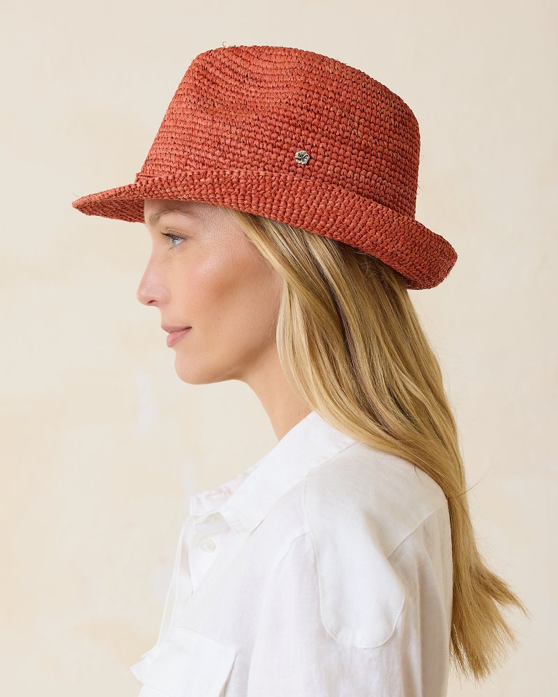 Tommy Bahama Gigi Crochet Raffia Hat