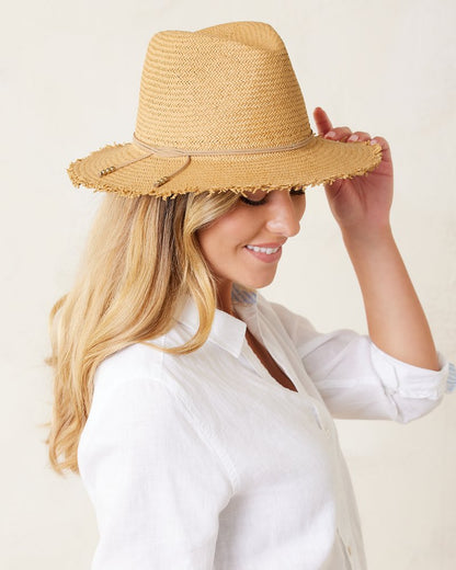 Tommy Bahama Classic Packable Hat with Fringe