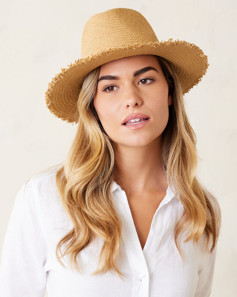 Tommy Bahama Classic Packable Hat with Fringe