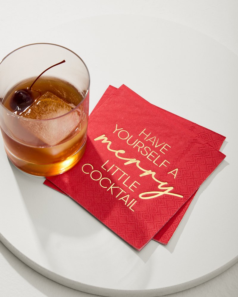 Tommy Bahama Have Yourself a Merry Little Cocktail Napkins