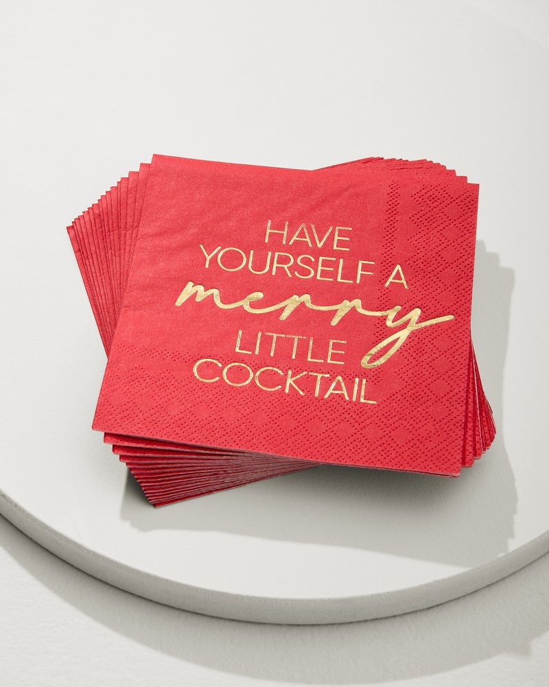 Tommy Bahama Have Yourself a Merry Little Cocktail Napkins