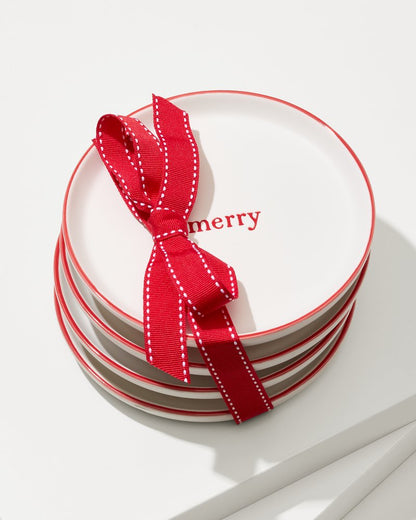 Tommy Bahama Holiday Appetizer Plates—Set of 4