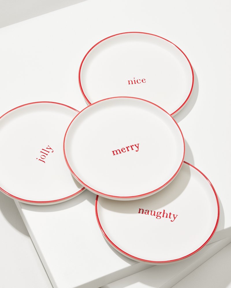 Tommy Bahama Holiday Appetizer Plates—Set of 4