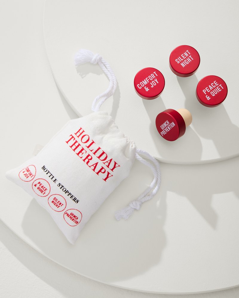 Tommy Bahama Holiday Bottle Stopper Set