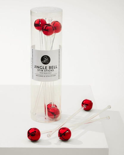 Tommy Bahama Jingle Bell Red Stir Sticks
