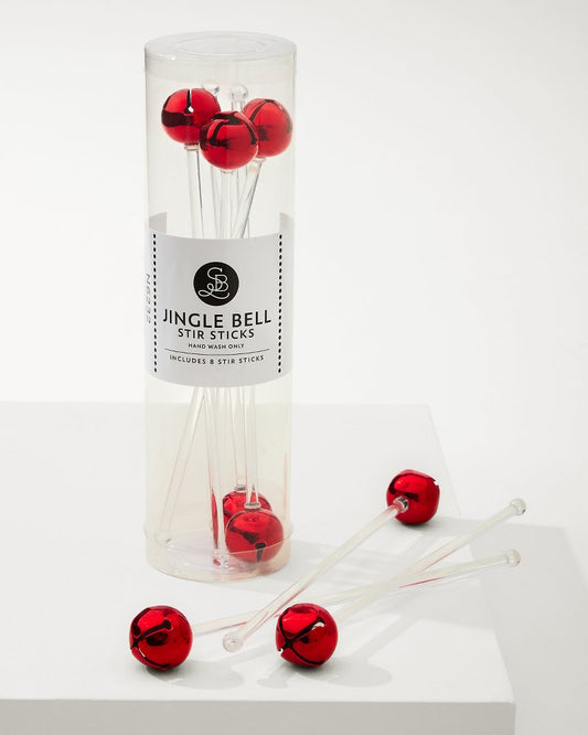 Tommy Bahama Jingle Bell Red Stir Sticks