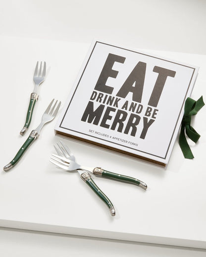 Tommy Bahama Eat, Drink & Be Merry Appetizer Fork Set