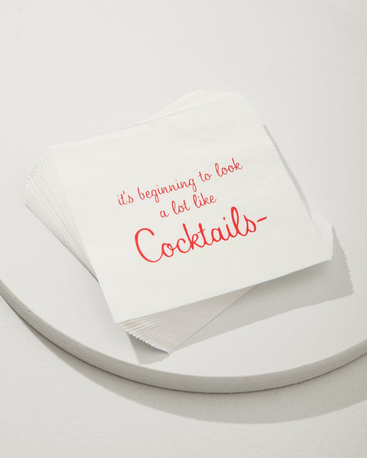 Tommy Bahama Beginning to Look Like Cocktails Napkins