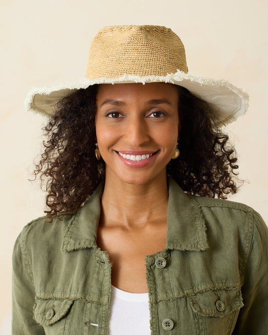 Tommy Bahama Melissa Lux Fringe Raffia Hat