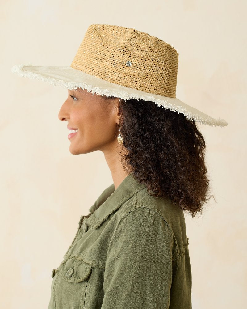 Tommy Bahama Melissa Lux Fringe Raffia Hat