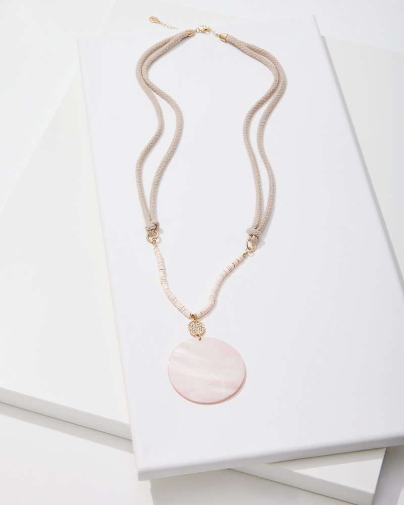 Tommy Bahama Sanibel Island Large Mother-of-Pearl Pendant Necklace