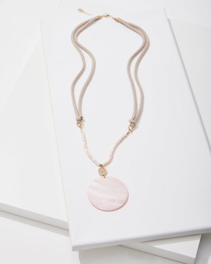 Tommy Bahama Sanibel Island Large Mother-of-Pearl Pendant Necklace