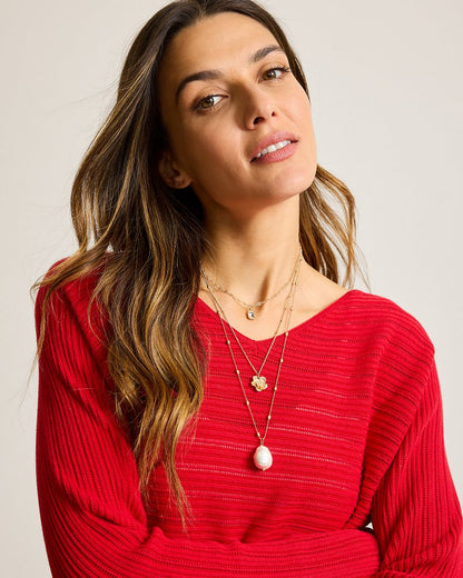 Tommy Bahama Tidal Treasure Floral Charm Layered Necklace