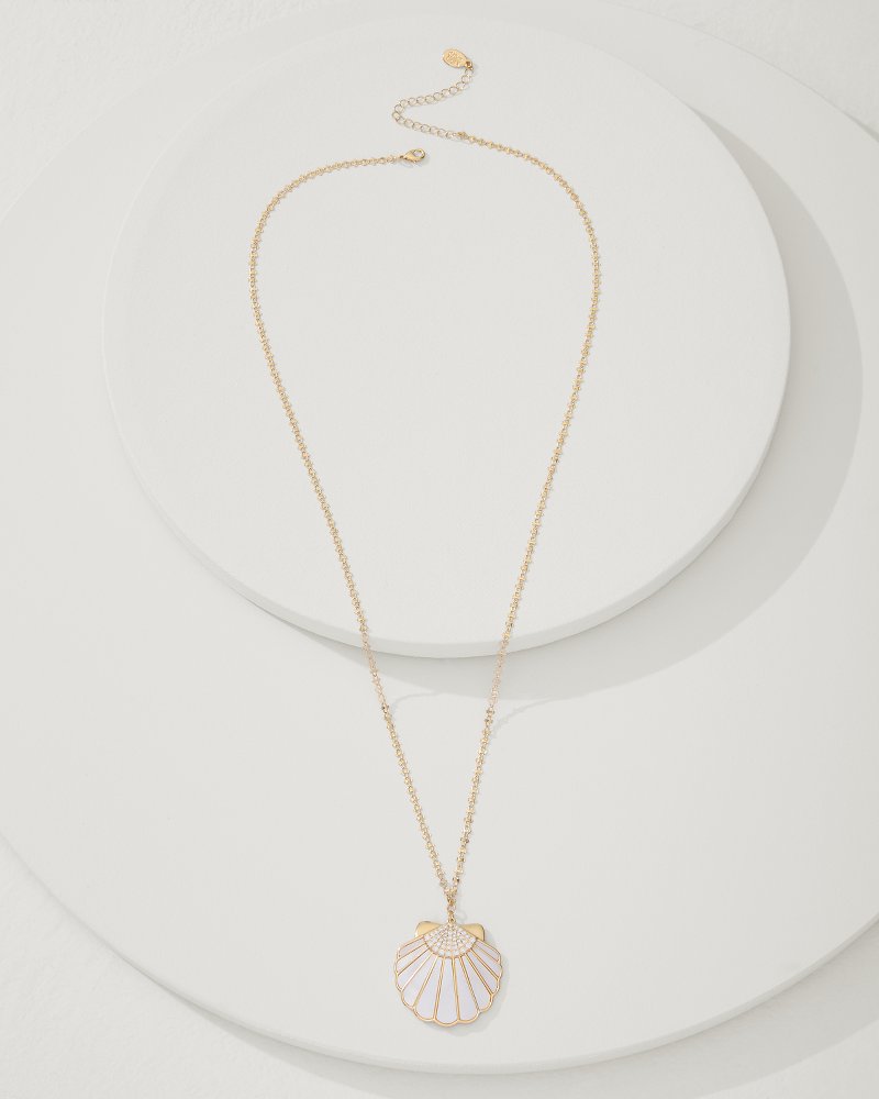 Tommy Bahama Moments in Paradise Mother of Pearl and Shell Pendant Necklace