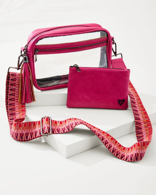 Tommy Bahama Clear Crossbody Stadium Handbag