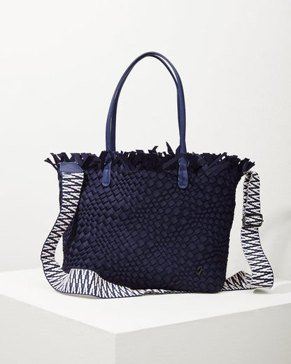 Tommy Bahama Vulcan Fringe Top Large Tote & Wristlet