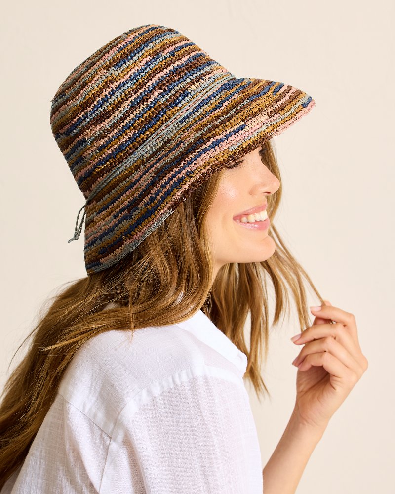 Tommy Bahama Iris Raffia Bucket Hat