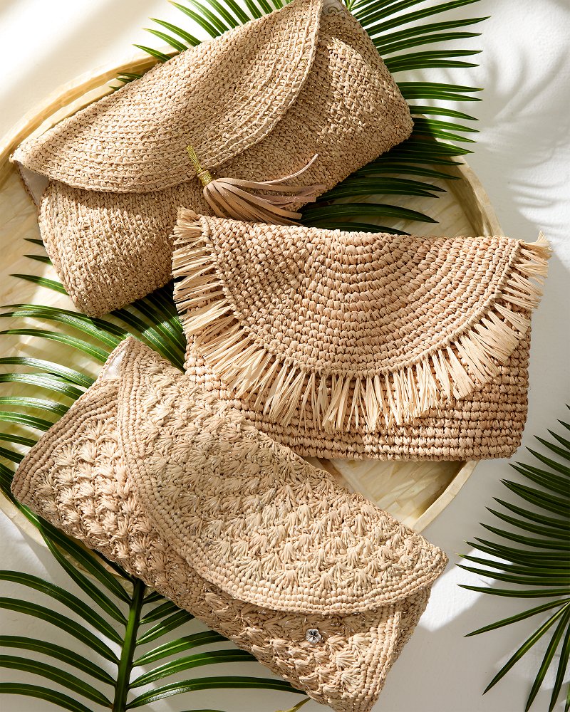 Tommy Bahama Rimini Raffia Clutch