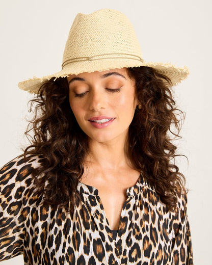 Tommy Bahama Packable Fringed Continental Hat
