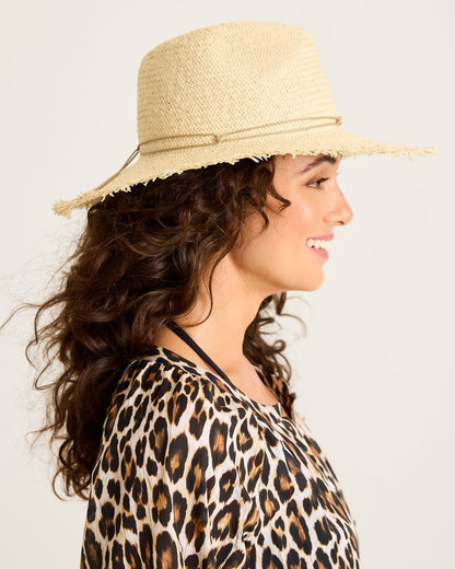 Tommy Bahama Packable Fringed Continental Hat