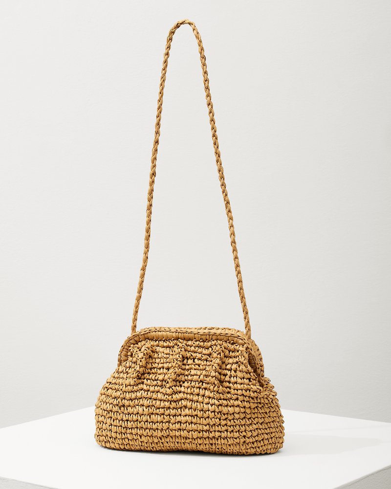 Tommy Bahama Frame Raffia Clutch