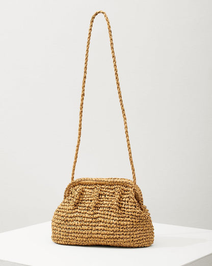 Tommy Bahama Frame Raffia Clutch